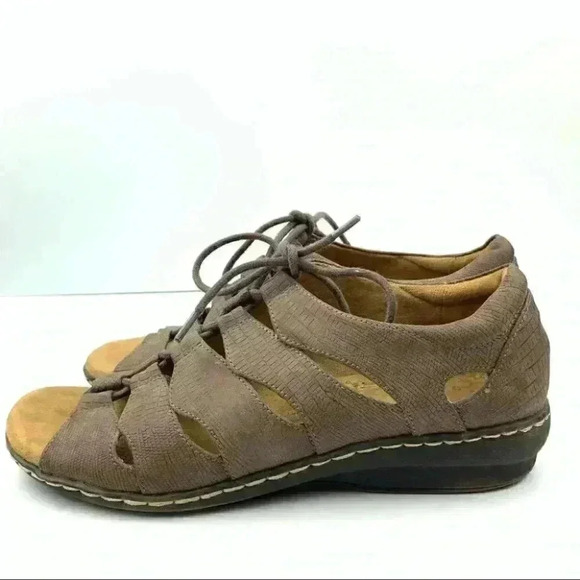 Natural soul flats sz  7 37 Beatrice brown leather - Picture 11 of 12